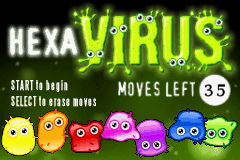Hexa Virus — Title screen