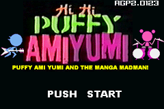 Hi Hi Puffy AmiYumi - Puffy Ami Yumi and the Manga Madman! — Title screen