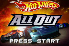 Hot Wheels : All Out — Title screen