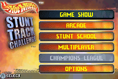 Hot Wheels : Stunt Track Challenge — Title screen