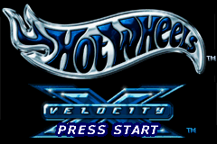 Hot Wheels : Velocity X — Title screen