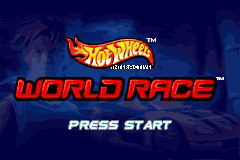 Hot Wheels : World Race — Title screen