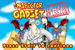 Inspector Gadget : Advance Mission — Title screen