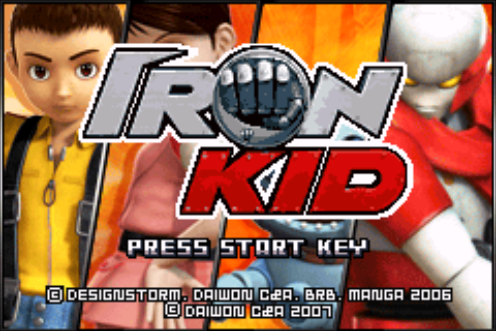 Iron Kid — Title screen