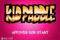 Kid Paddle — Title screen