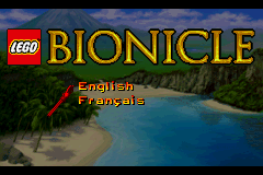 LEGO Bionicle — Title screen