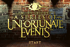 Lemony Snicket's A Series of Unfortunate Events — Title screen