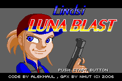 Lindsi Luna Blast — Title screen