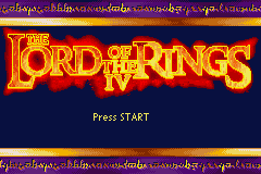 Lord of the Rings 4, The — Title screen