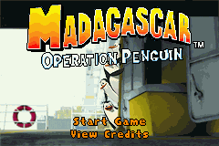 Madagascar : Operation Penguin — Title screen