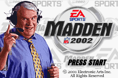 Madden NFL 2002 — Title screen