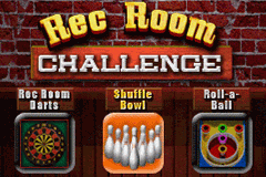 Majesco's Rec Room Challenge — Title screen