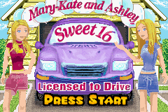 Mary-Kate and Ashley : Sweet 16 - Licensed to Drive — Title screen