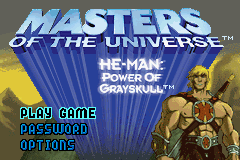 Masters of the Universe He-Man : Power of Grayskull — Title screen