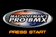 Mat Hoffman's Pro BMX — Title screen