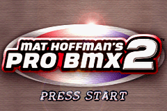 Mat Hoffman's Pro BMX 2 — Title screen