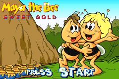 Maya the Bee : Sweet Gold — Title screen