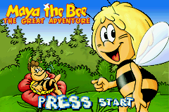 Maya the Bee : The Great Adventure — Title screen