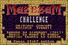MazezaM — Title screen