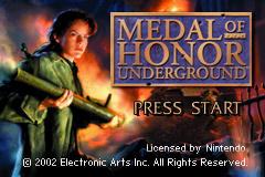 Medal of Honor : Underground — Title screen