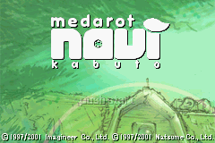 Medarot Navi : Kabuto — Title screen
