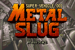 Metal Slug - Super Vehicle-001 — Title screen