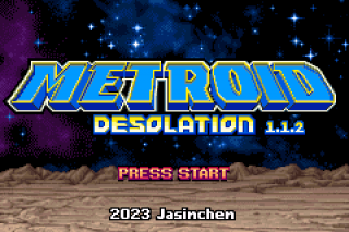 Metroid Desolation — Title screen