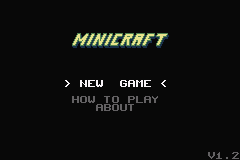 Minicraft — Title screen