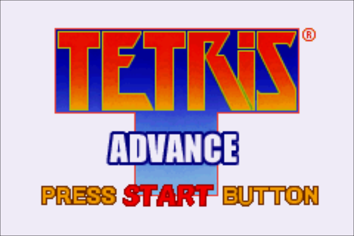 Minna no Soft Series : Tetris Advance — Title screen