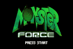 Monster Force — Title screen