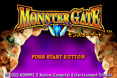 Monster Gate — Title screen