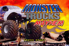 Monster Trucks Mayhem — Title screen