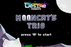 Mooncat's Trio — Title screen