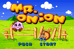 Mr Onion — Title screen