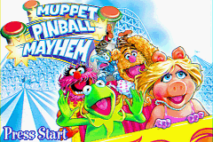Muppet Pinball Mayhem — Title screen