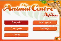 My Animal Centre in Africa — Title screen