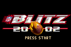 NFL Blitz 20-02 — Title screen