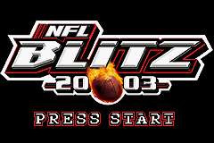 NFL Blitz 20-03 — Title screen