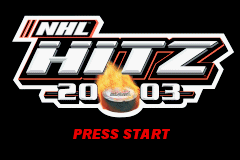 NHL Hitz 20-03 — Title screen