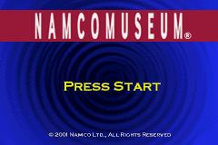 Namco Museum — Title screen