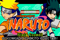 Naruto : Ninja Council — Title screen