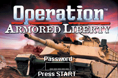 Operation Armored Liberty — Title screen