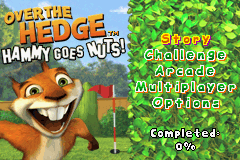 Over the Hedge : Hammy Goes Nuts! — Title screen