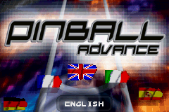 Pinball Advance — Title screen