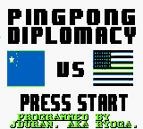 Ping-Pong Diplomacy Advance — Title screen