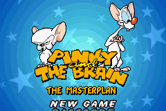 Pinky and the Brain : The Masterplan — Title screen