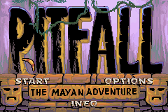 Pitfall : The Mayan Adventure — Title screen