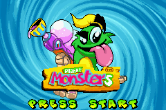 Planet Monsters — Title screen