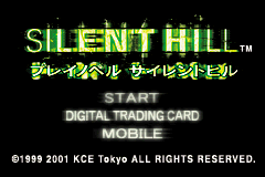 Play Novel : Silent Hill — Title screen