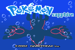 Pokemon - Sapphire Version - Gotta Catch 'em All! — Title screen